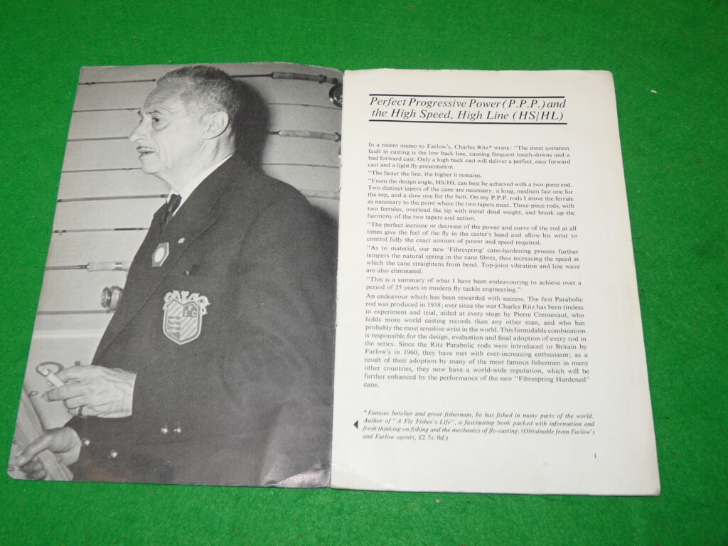Ritz Series Fibrespring Parabolic Hardened rod pamphlet for collector, rare! - Image 2