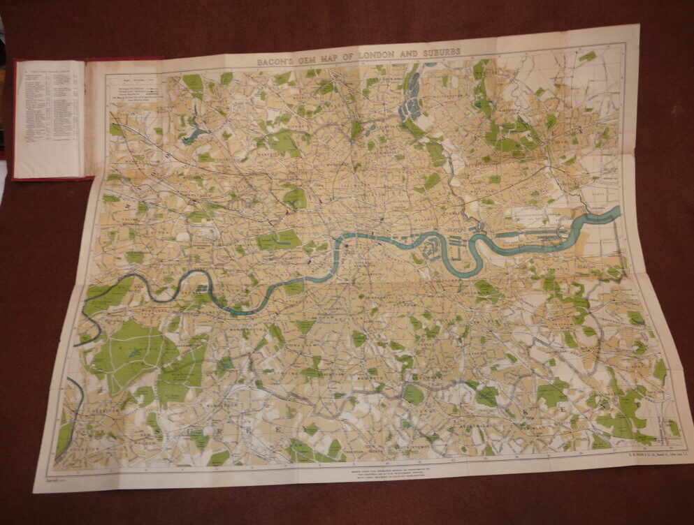 London linen map + 4 fishing London/South handbooks with maps - Image 3
