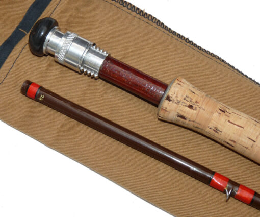 Alternative view of Pateke Morton The Fly 9' Fibalite trout rod #7 best condition with bag