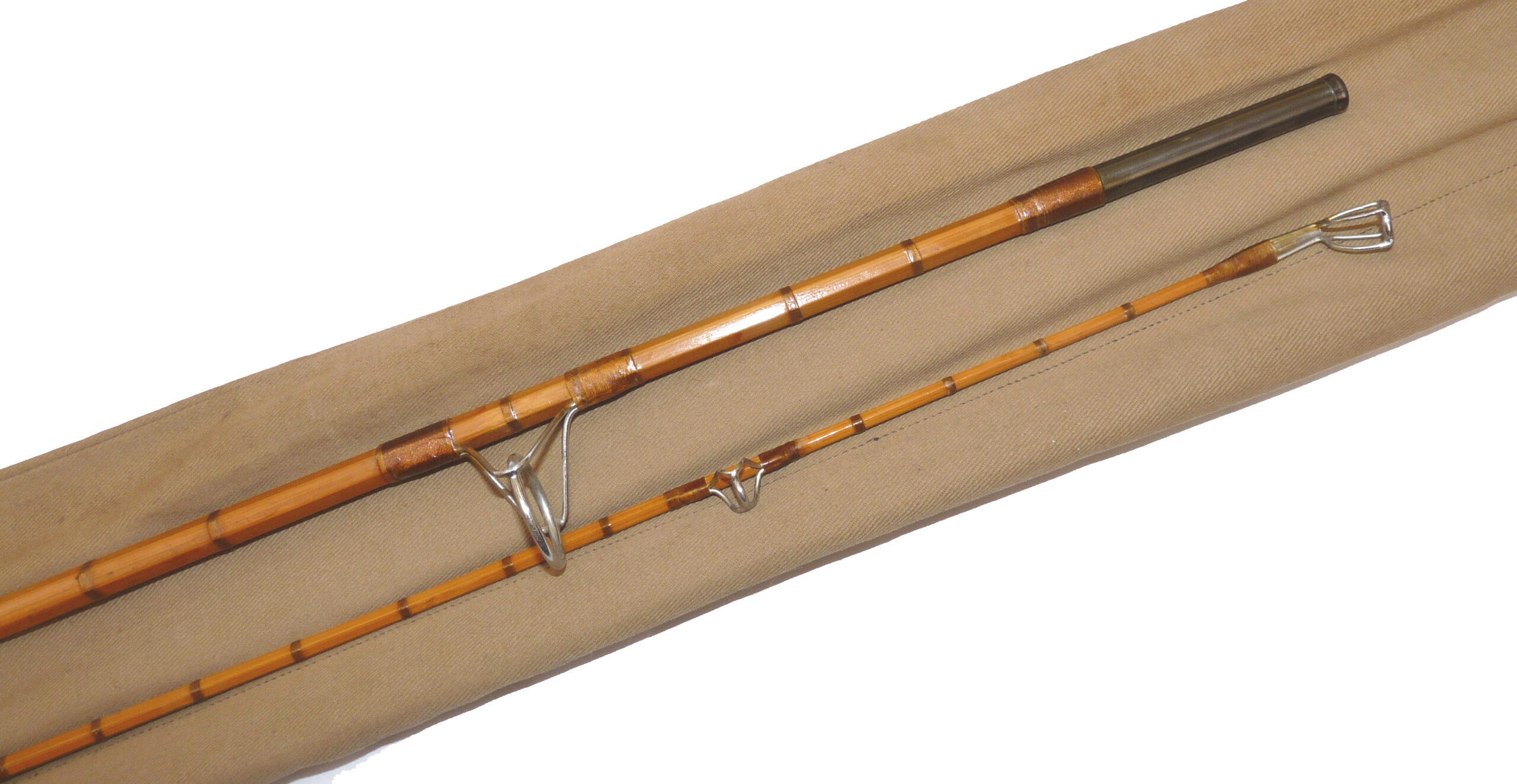 J S Sharpe Aberdeen Scottie, The Scotia 7'6" two piece split cane spin rod salmon pike carp - Image 4