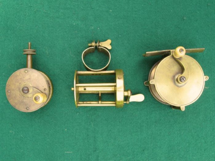 Early Brass Fishing Reels - Chris Sandford