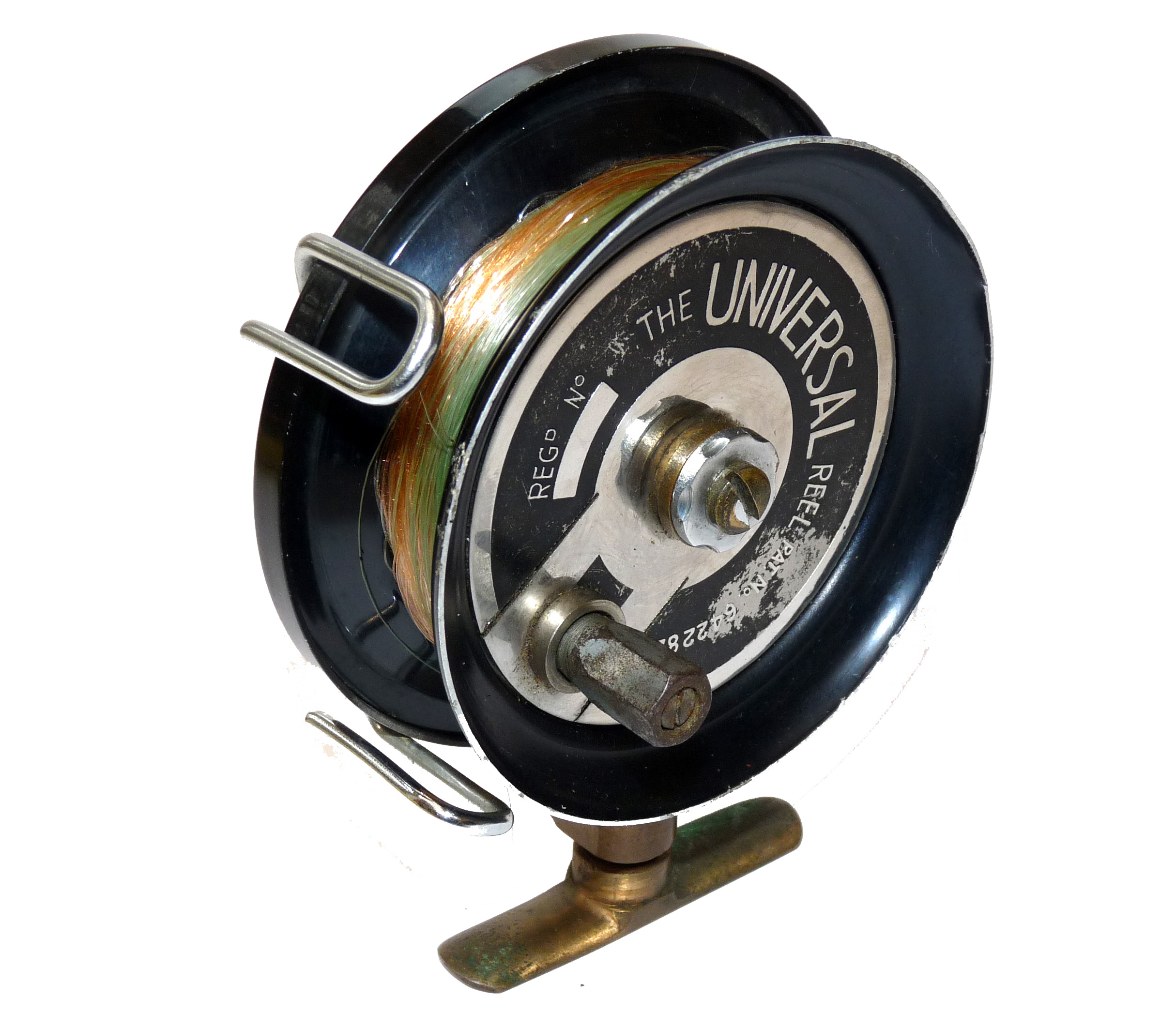 The Universal Patent 642282side casting reel, vintage English wierd model for the collector - Image 4
