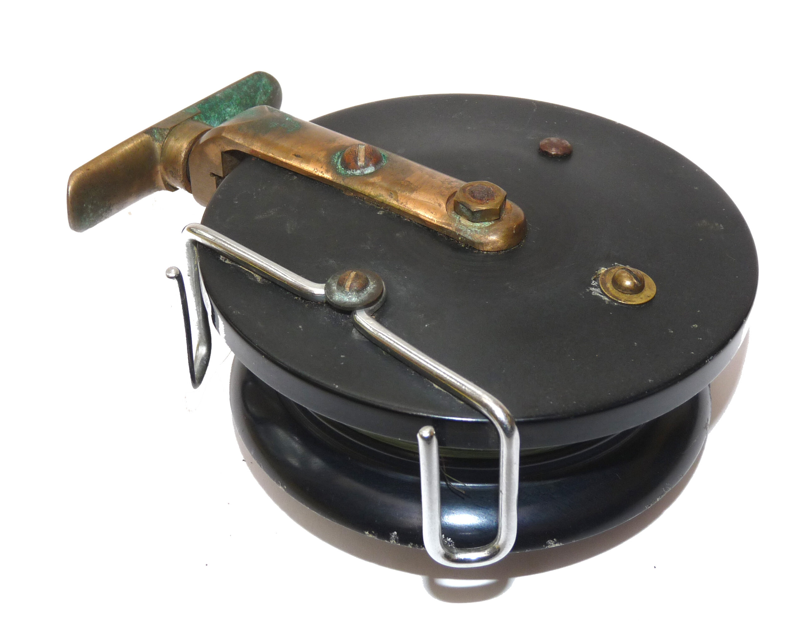The Universal Patent 642282side casting reel, vintage English wierd model for the collector - Image 3