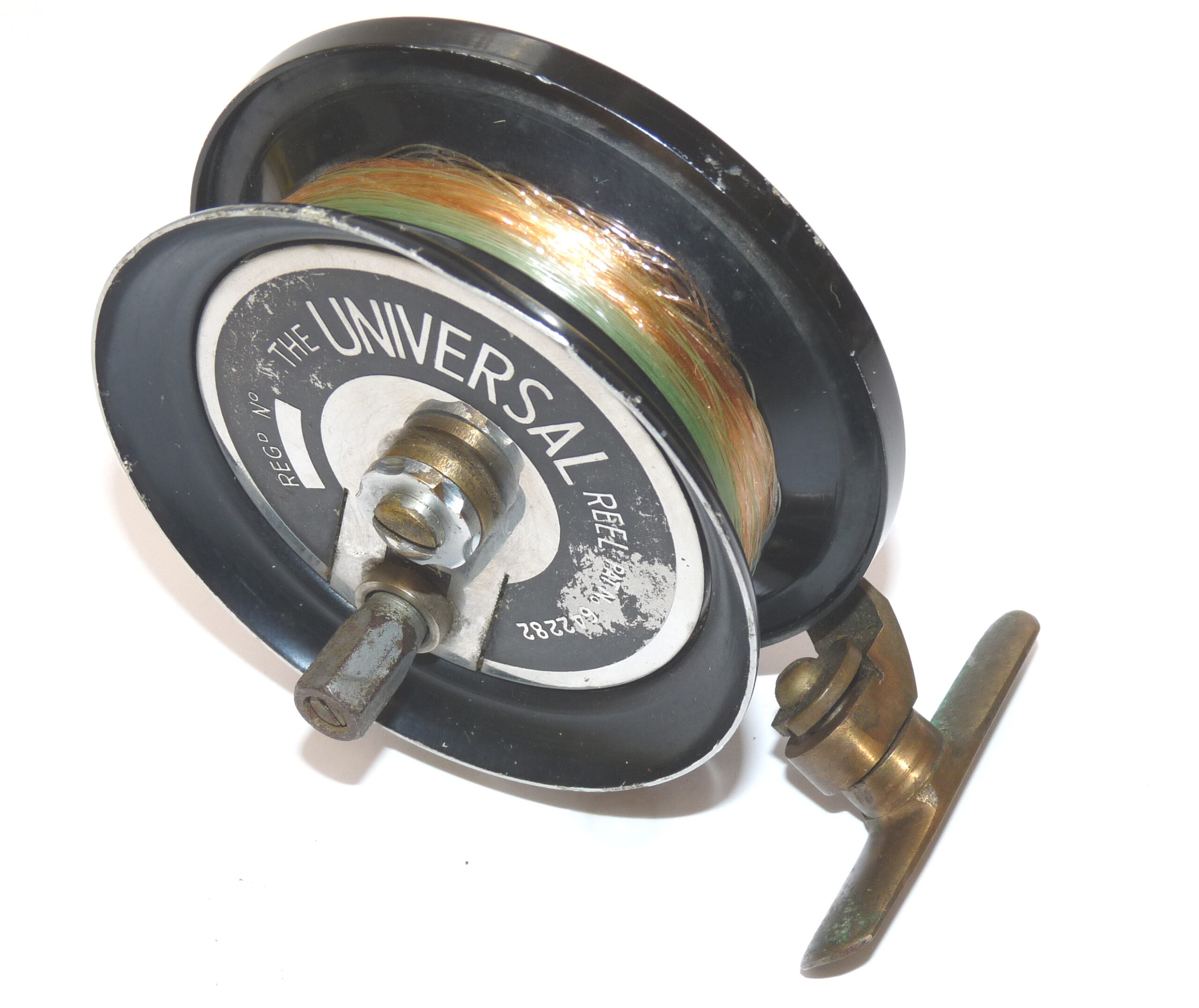 The Universal Patent 642282side casting reel, vintage English wierd model for the collector - Image 2