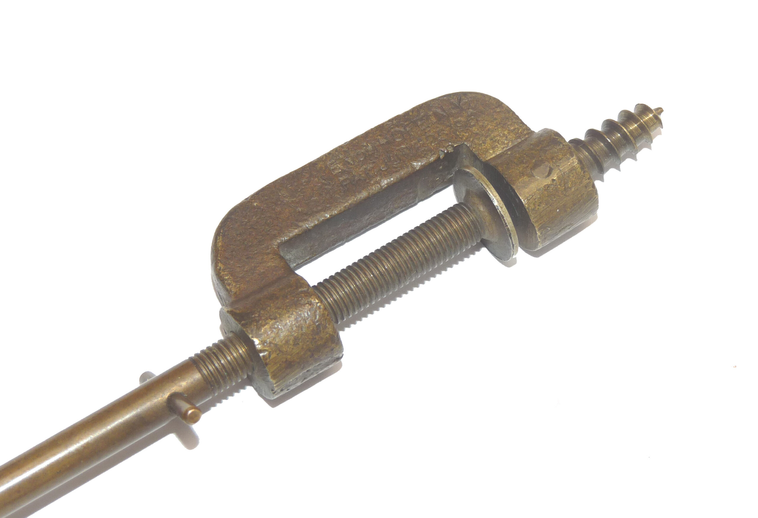 Edward Vom Hofe antique all brass line drier Patent 1895 New York - Image 4