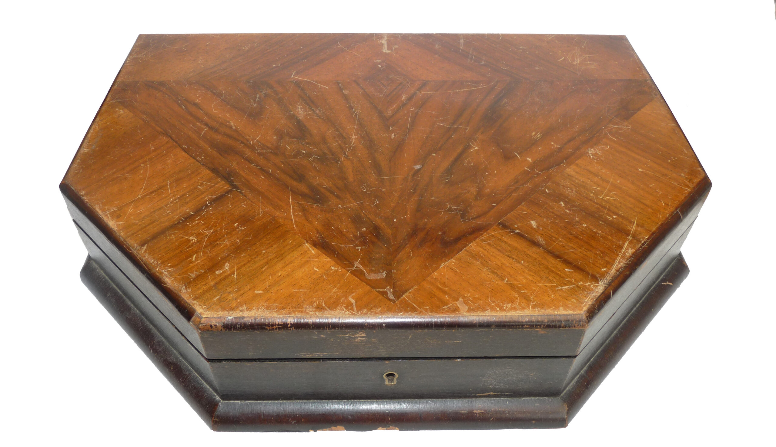 Collection of 75 Zephyr Patent rolled paper floats in wooden display case - Image 3