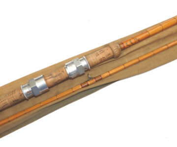 Hardy No 2 LRH Spinning rod, 9’6” 2 piece Palakona cane , full professional refurbishment,