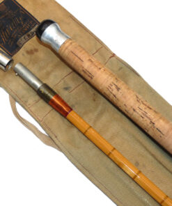 Alternative view of Hardy No 2 LRH Spinning rod, 9’6” 2 piece Palakona cane , full professional refurbishment,
