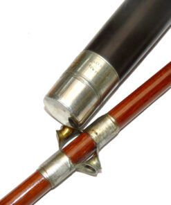 Abbey & Imbrie vintage Patent 1888 big game sea fishing rod nickel twin tube guides
