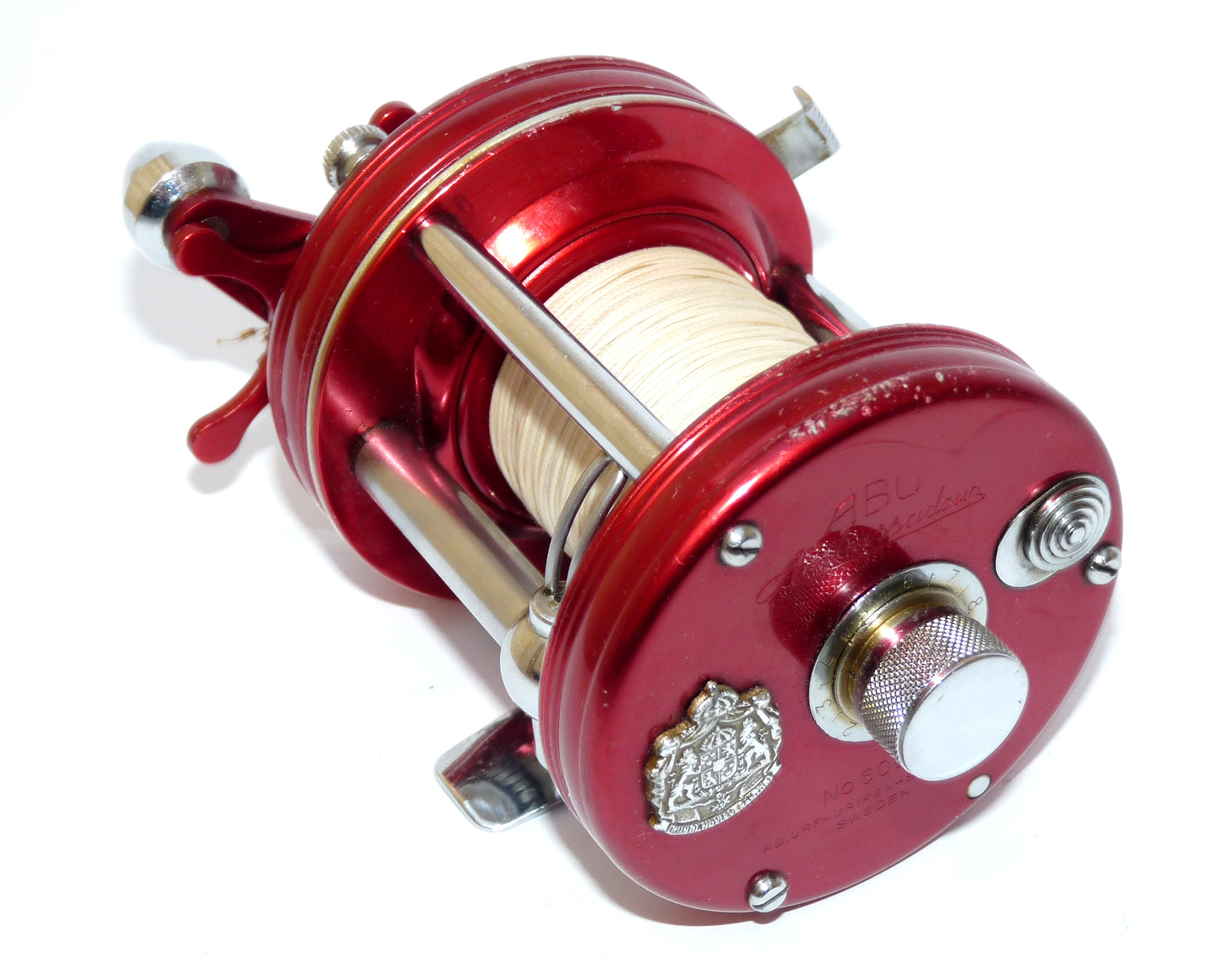 Abu Ambassadeur 6000 vintage multiplier reel. Foot stamp 030902 case spares and handbook - Image 2