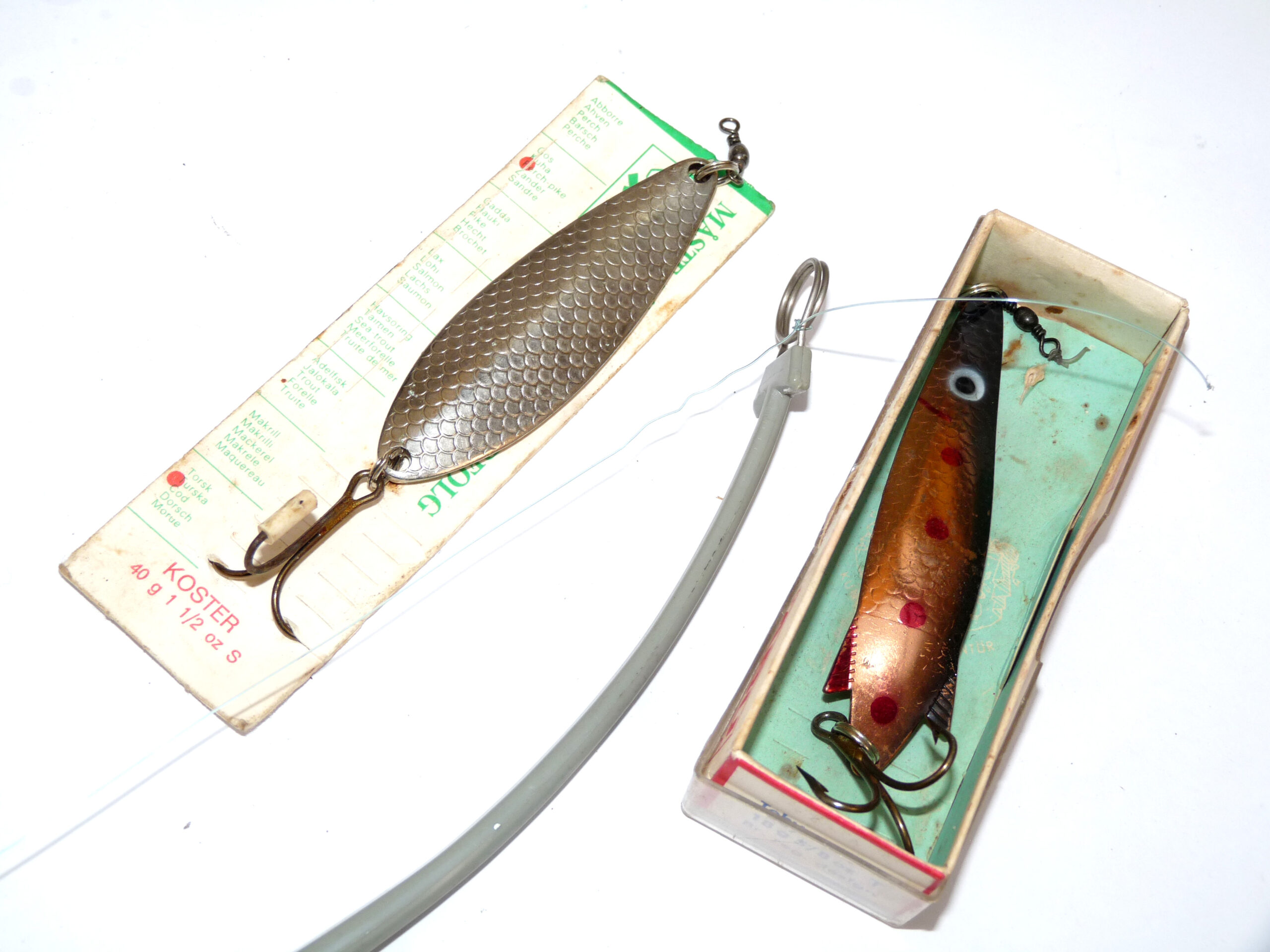 Abu Pimpel 2 Swedish vintage ice fishing combo + 2 Abu lures, use or collect, this is great - Image 4
