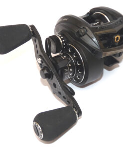 Abu Revo MGXtreme low profile multiplier reel black finish carbon handle bar. 10 bearing