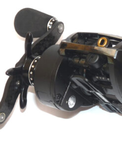 Alternative view of Abu Revo MGXtreme low profile multiplier reel black finish carbon handle bar