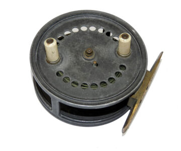 Alternative view of C Farlow & Co The Barrett 4'' spinning reel alloy drum casting reel for collector
