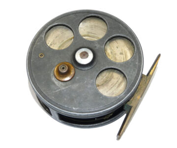 C Farlow & Co The Barrett 4'' spinning reel alloy drum casting reel for collector