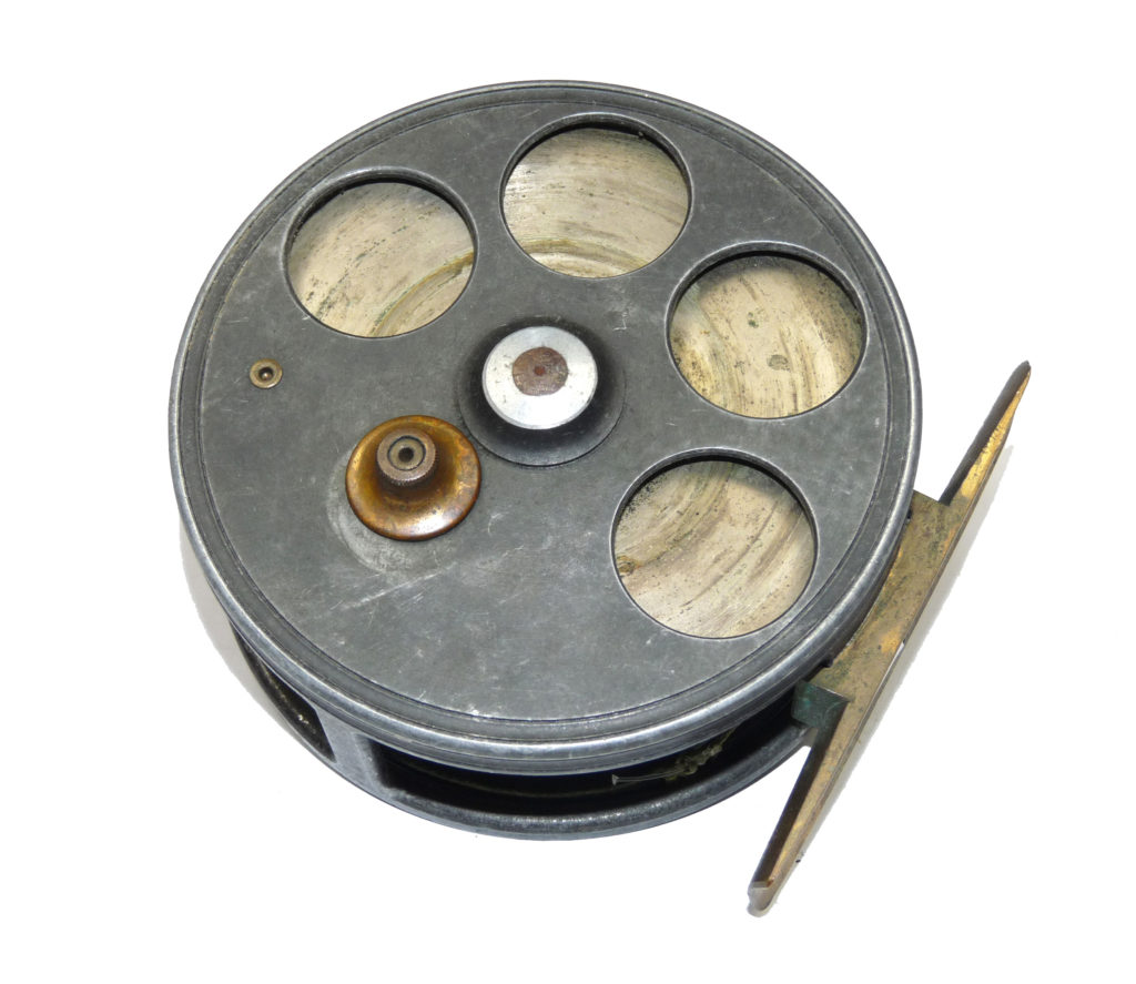 C Farlow & Co The Barrett 4'' spinning reel alloy drum casting reel for collector