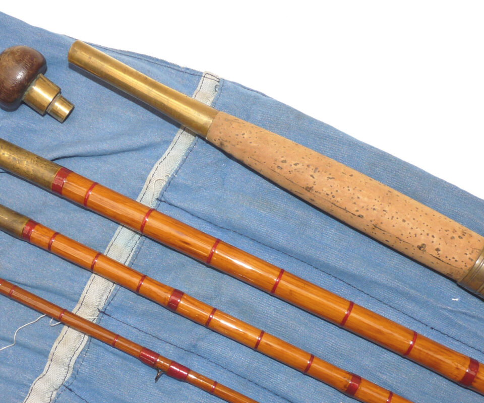 Albert Smith Maker, Redditch Bamboo antique combination or general fishing rod