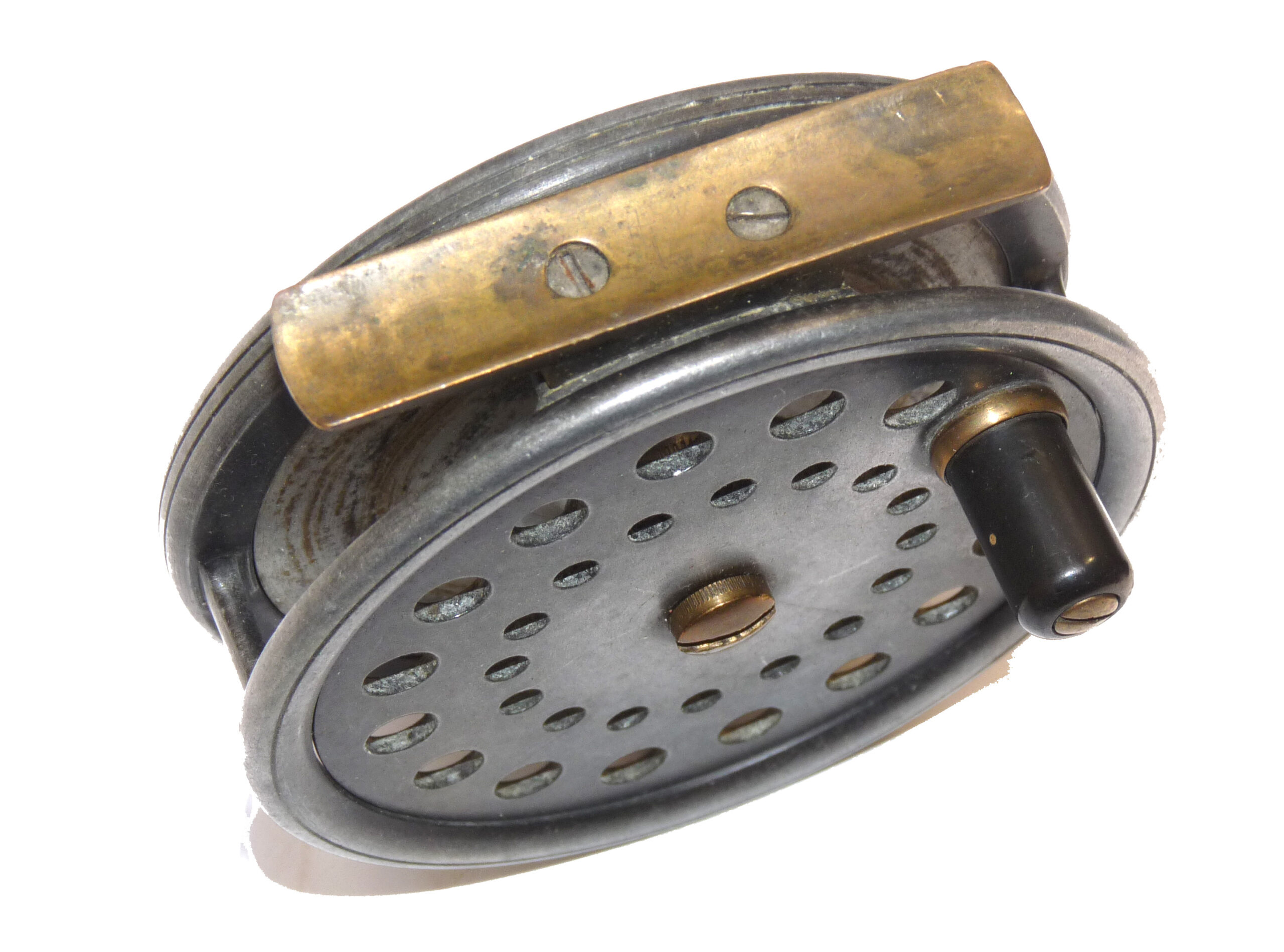 Alex Martin The Caledonia Scottish 3.5” dia. vintage alloy trout fly reel in fine collector condition, - Image 3