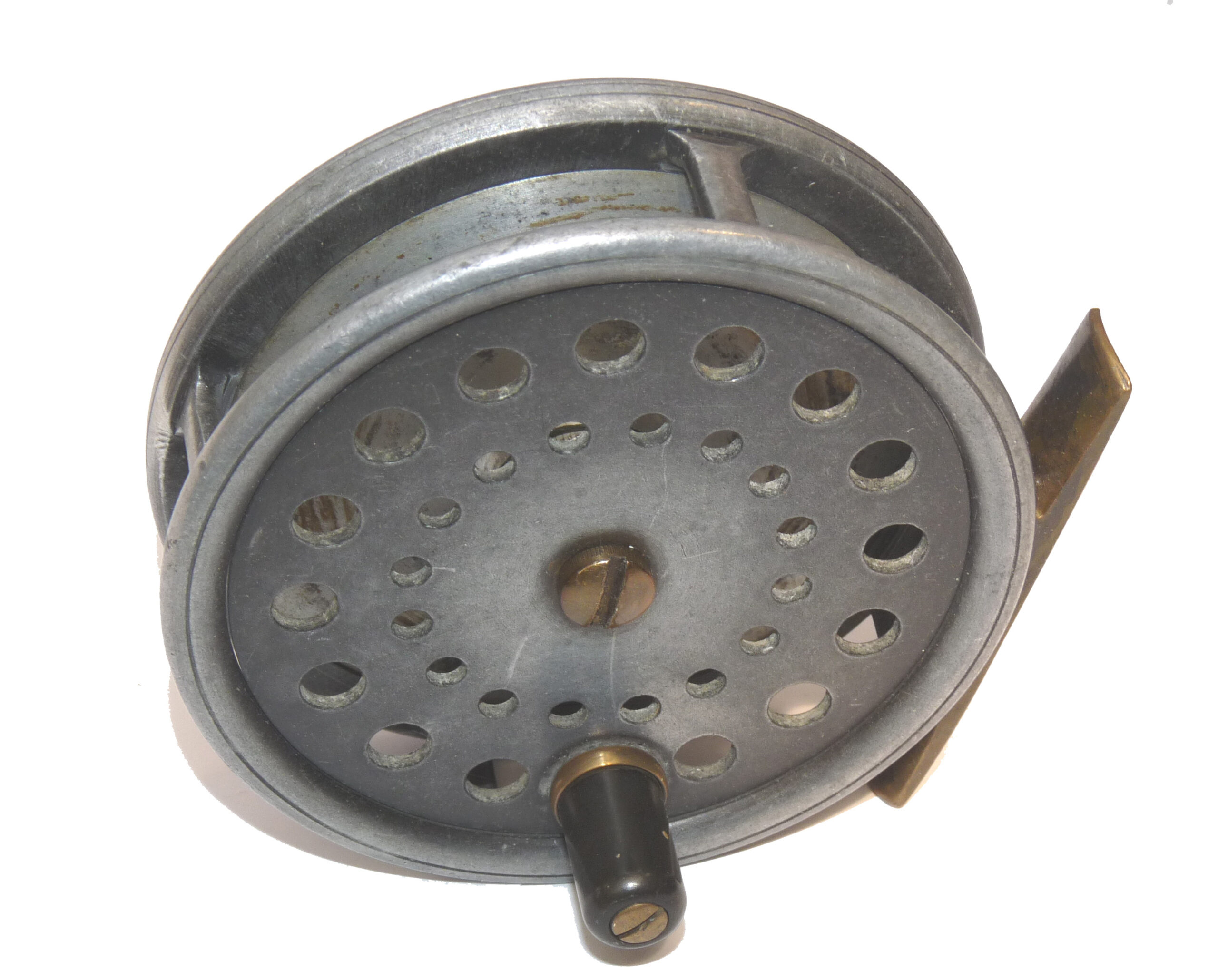 Alex Martin The Caledonia Scottish 3.5” dia. vintage alloy trout fly reel in fine collector condition,