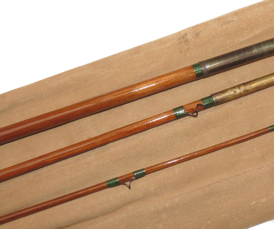 Alternative view of Arthur Allan of Glasgow, Scottish 11' 6" 3 piece antique greenheart sea trout fly rod trout
