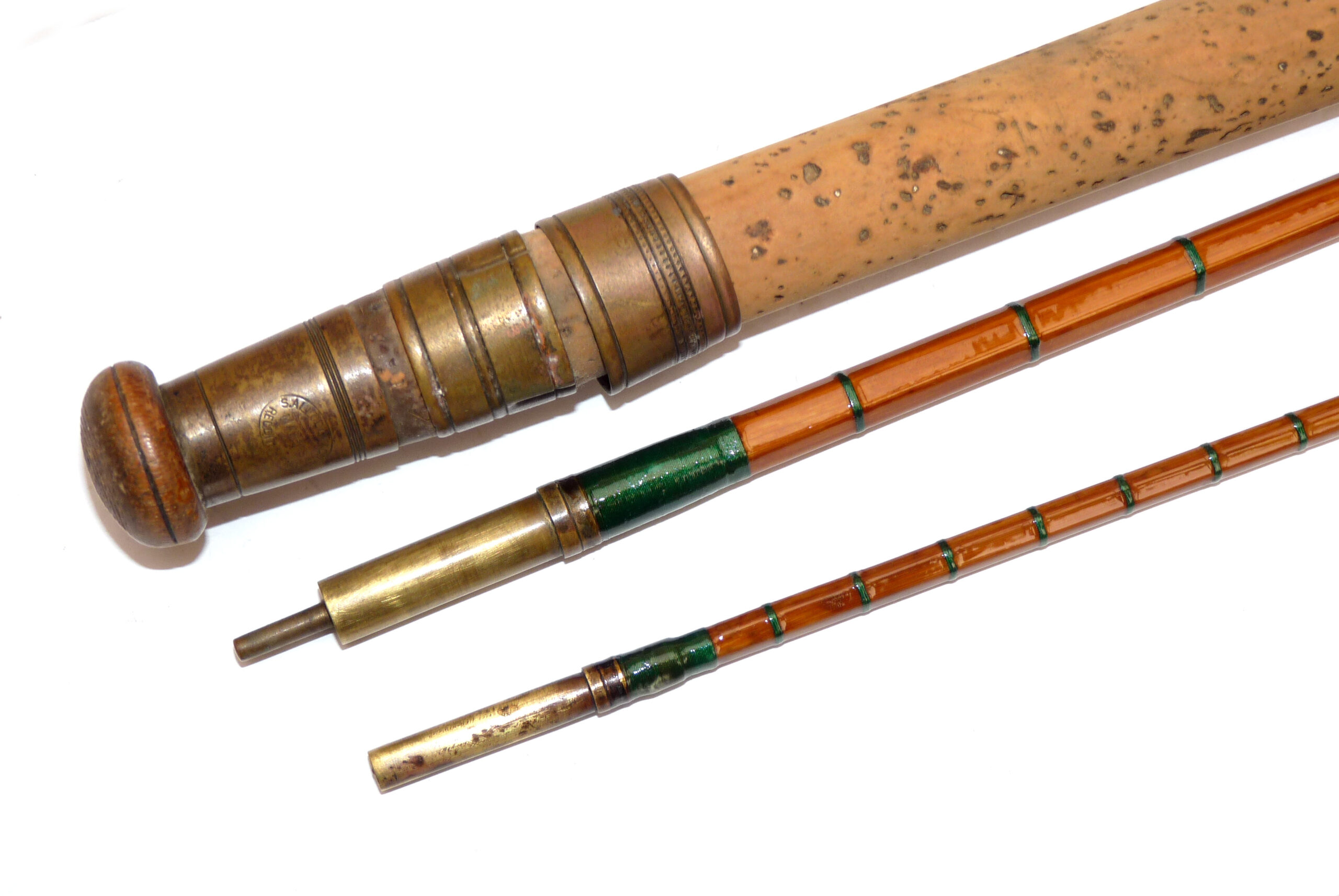 Allcock of Redditch “The Sapper” 10’ 3 piece split cane vintage trout fly rod ready to fish - Image 5