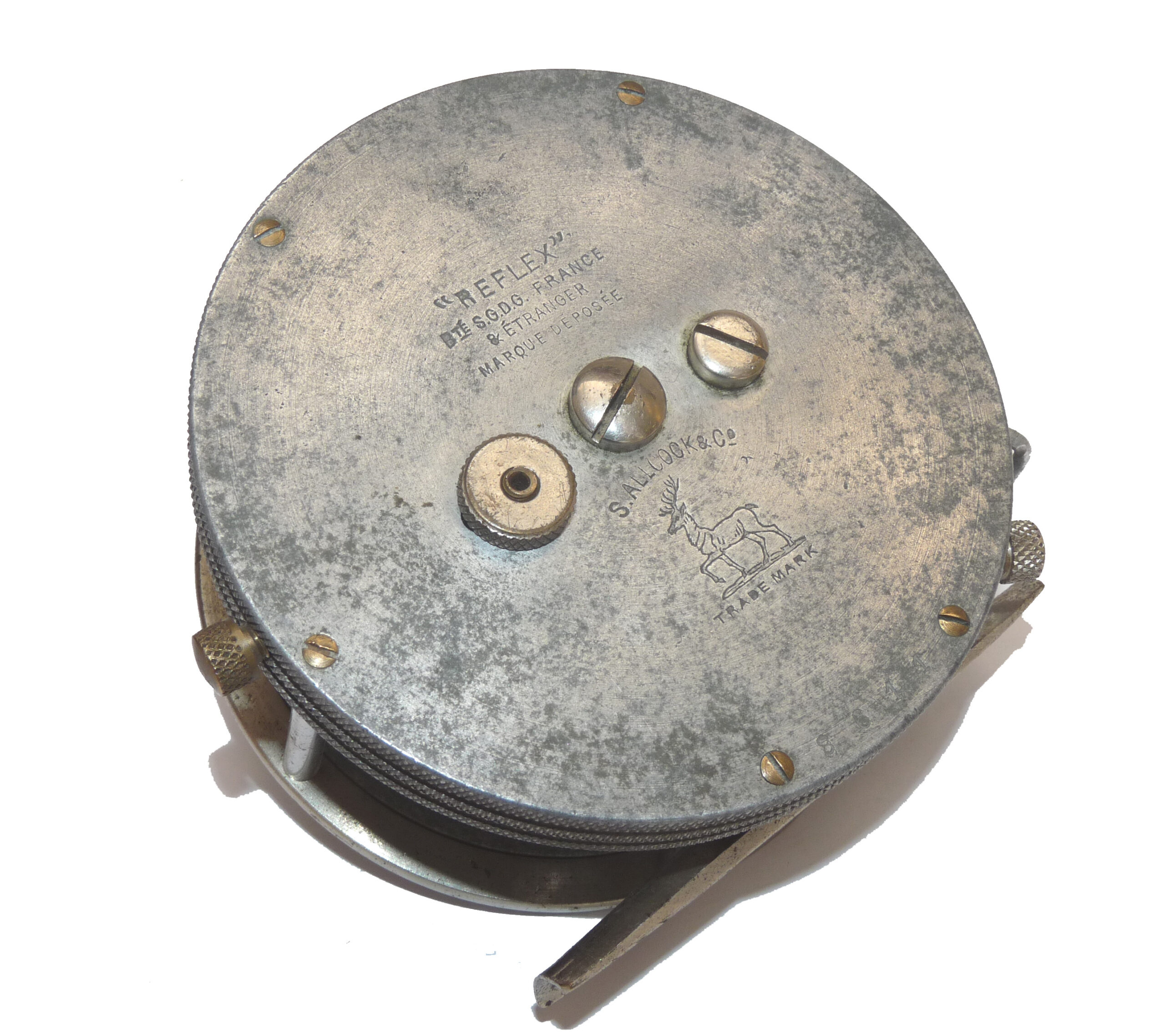 Allcock Reflex 4” wide drum tournament vintage casting reel for collector - Image 4