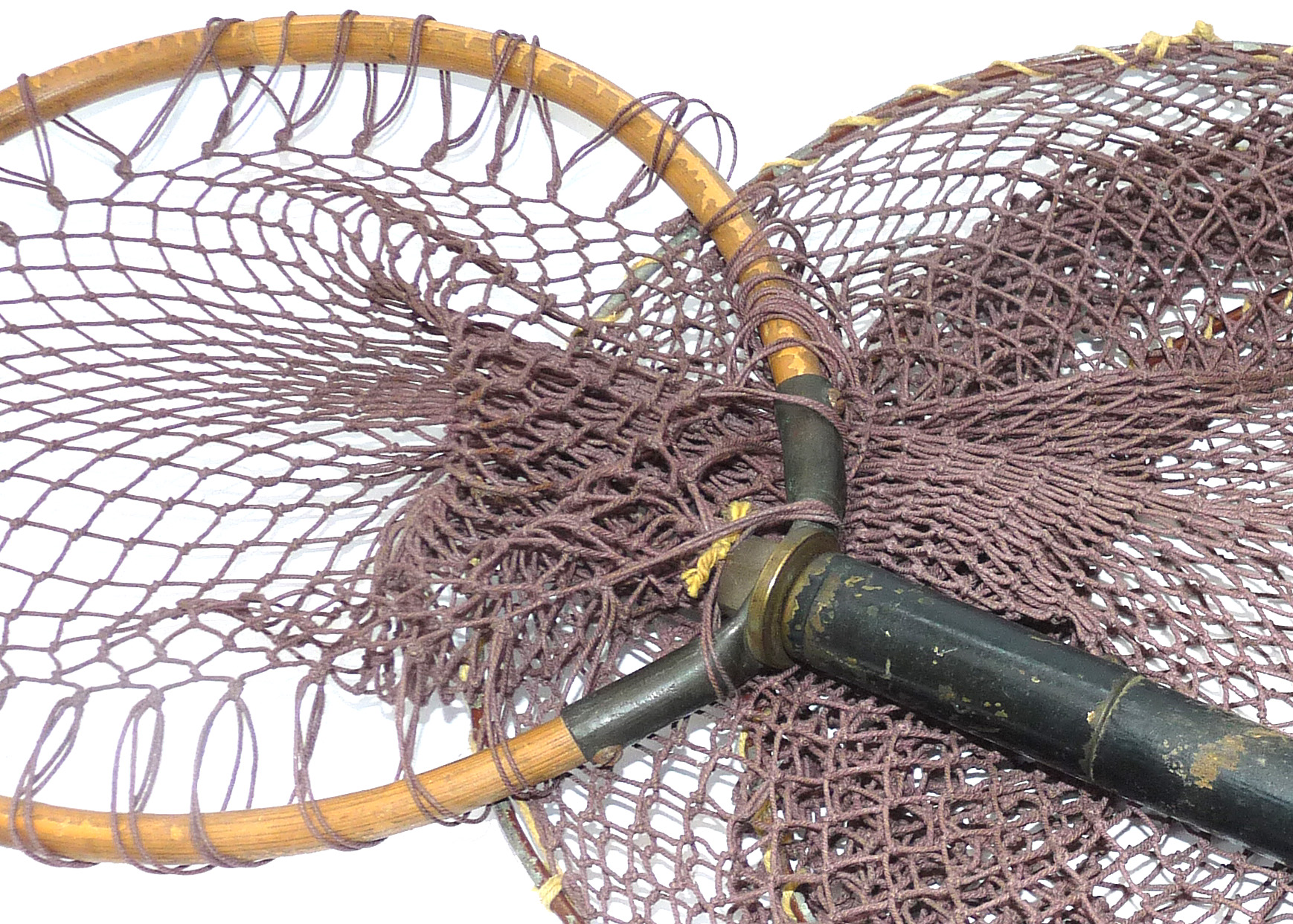Antique Pear shaped bent wood coarse fishing keep net to display - Image 2