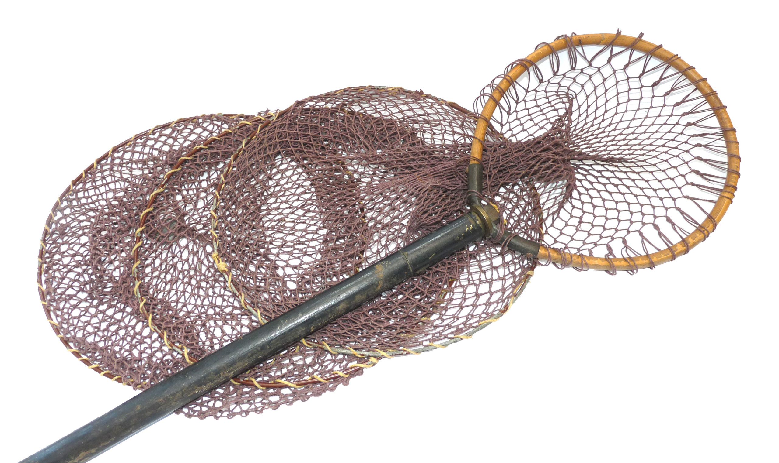 Antique Pear shaped bent wood coarse fishing keep net to display