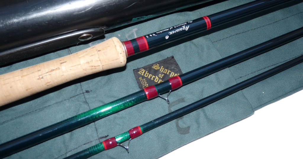 Sharpes of Aberdeen Aquarex 15' 3 piece carbon salmon fly rod #10 stunning