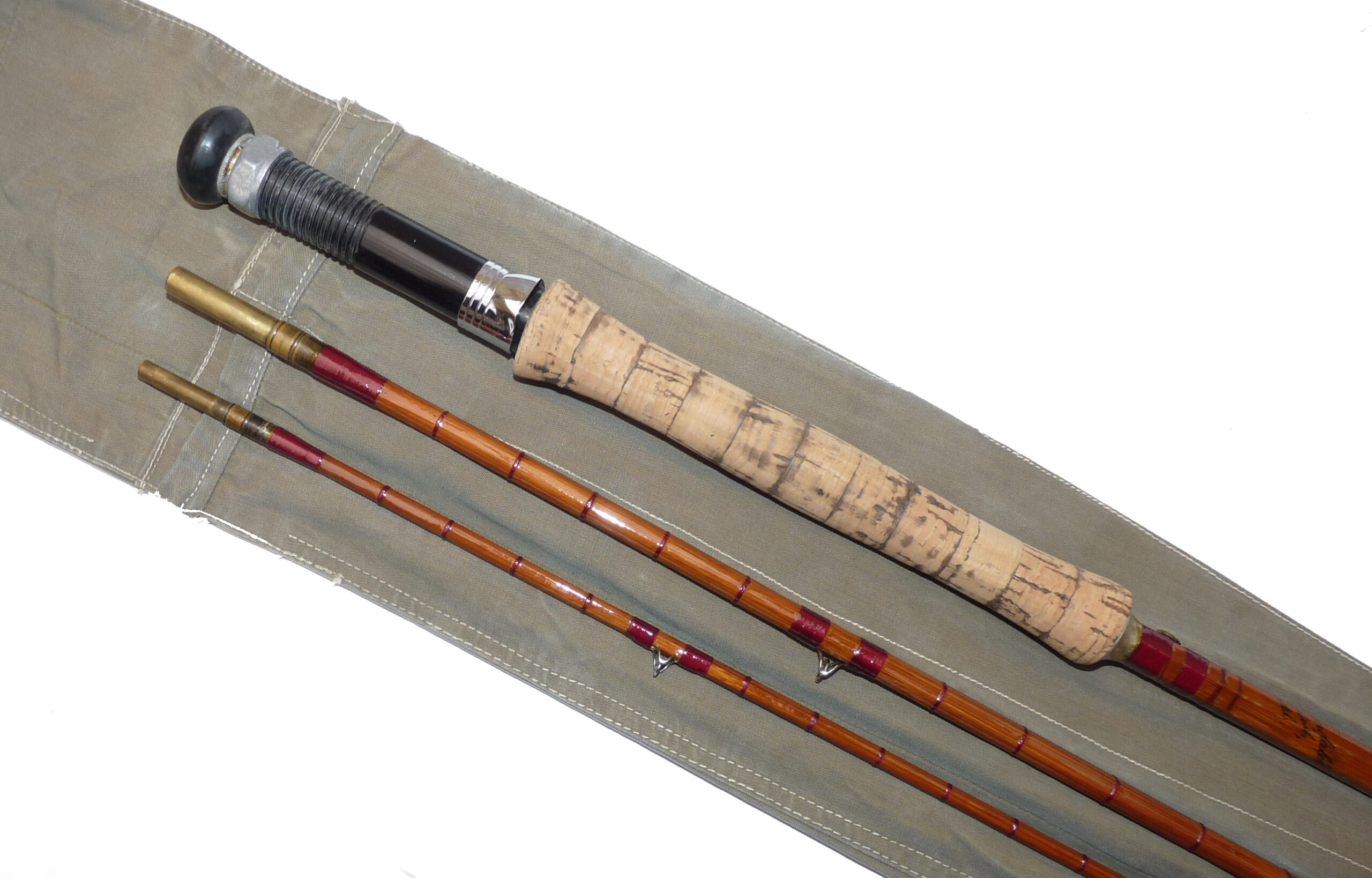 James Aspindale, Redditch England “The Gem”, 10' split cane fly rod - Image 2