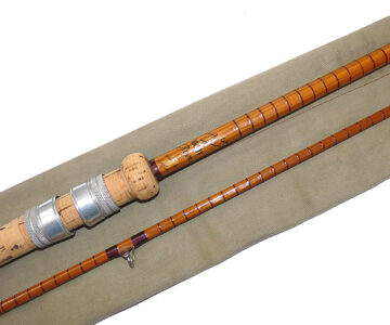 B James & Son, England Richard Walker Mk1V Avon, 10’ 1” split cane vintage rod carp chub barbel tench