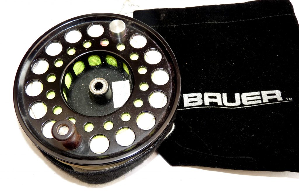 Bauer M7 saltwater black spare spool & TT SF10 line & backing & bag