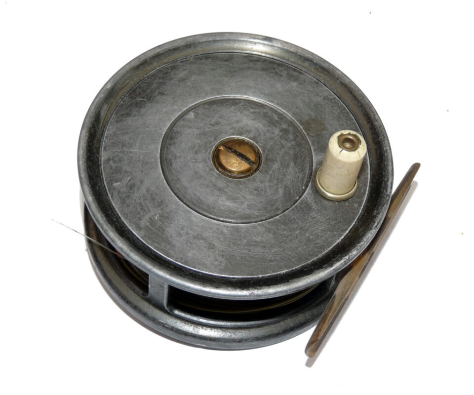 Bernard of 45 Pall Mall London 3.5" alloy vintage fly reel by J W Young