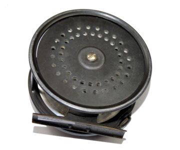 Alternative view of Farlows Regal 4.5" vintage salmon fly reel Eunuch model perfect type wide drum