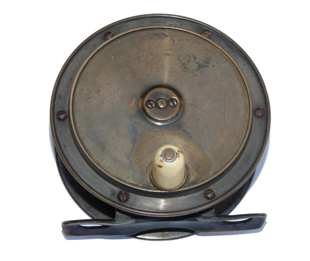 Hardy Hercules 4" all brass salmon fly reel c1895