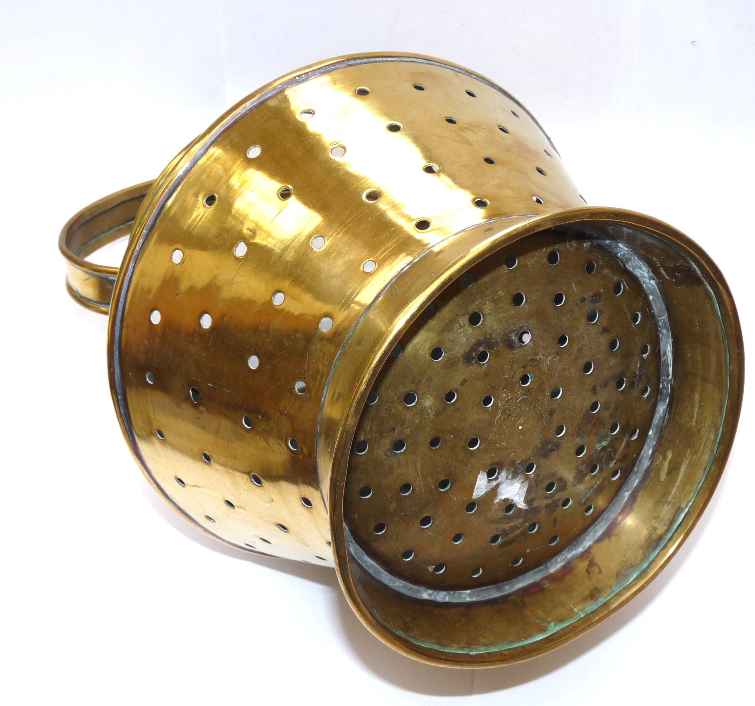 Antique brass fish live bait bucket/ kettle eel perch pike for collector - Image 4
