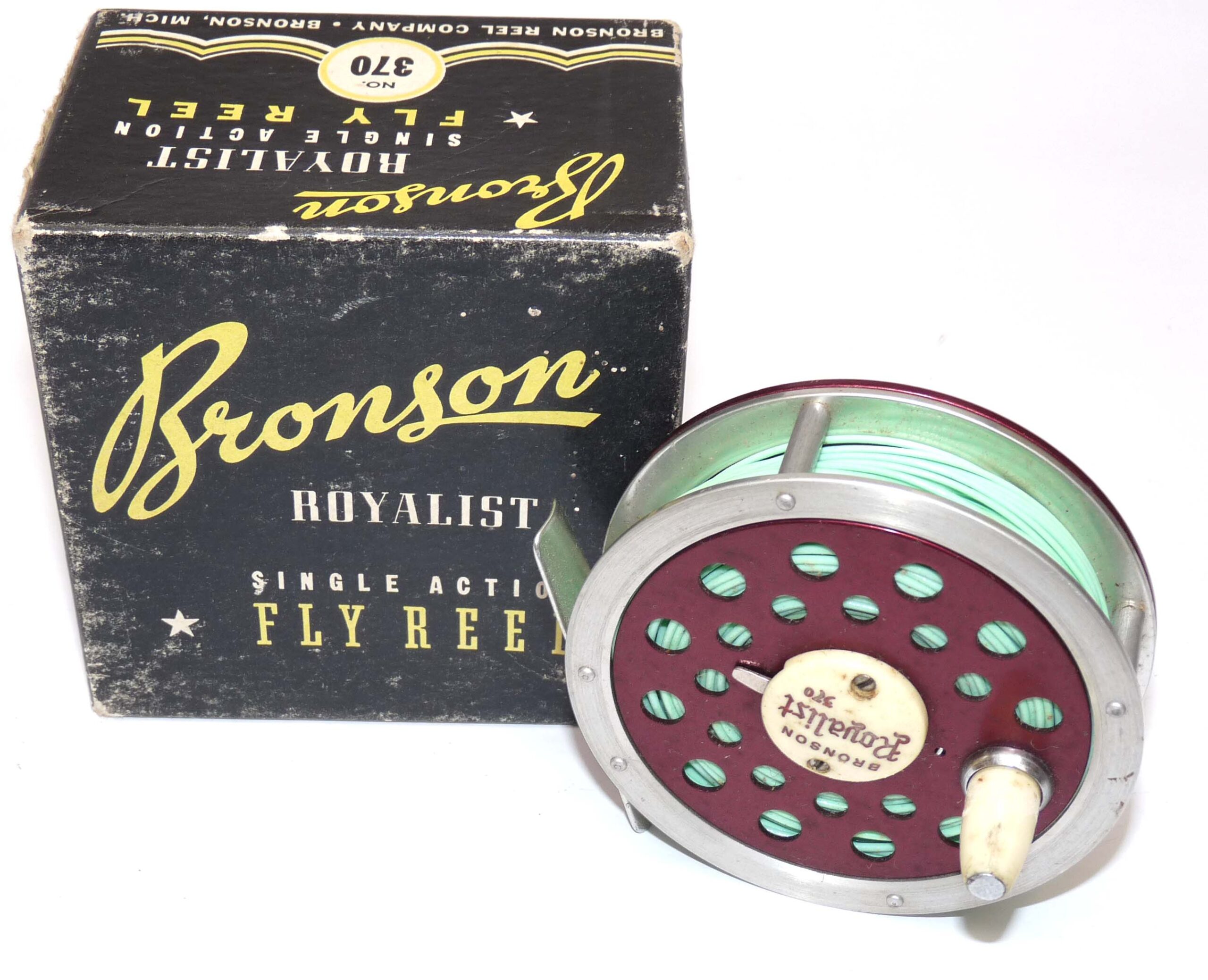 Bronson, USA Royalist 370 lightweight alloy fly reel & original box