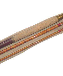 Butlers Fishing Tackle of Brighton, 12’ 3 piece burnished bamboo fly rod, in fine refurbished condition c1940