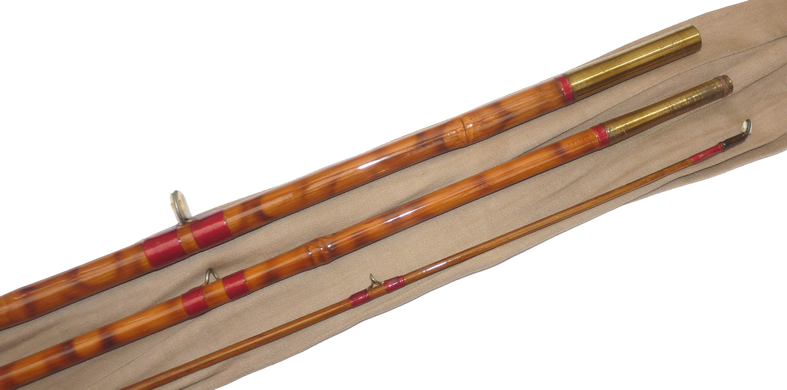Butlers Fishing Tackle of Brighton, 12’ 3 piece burnished bamboo fly rod, in fine refurbished condition c1940 - Image 4