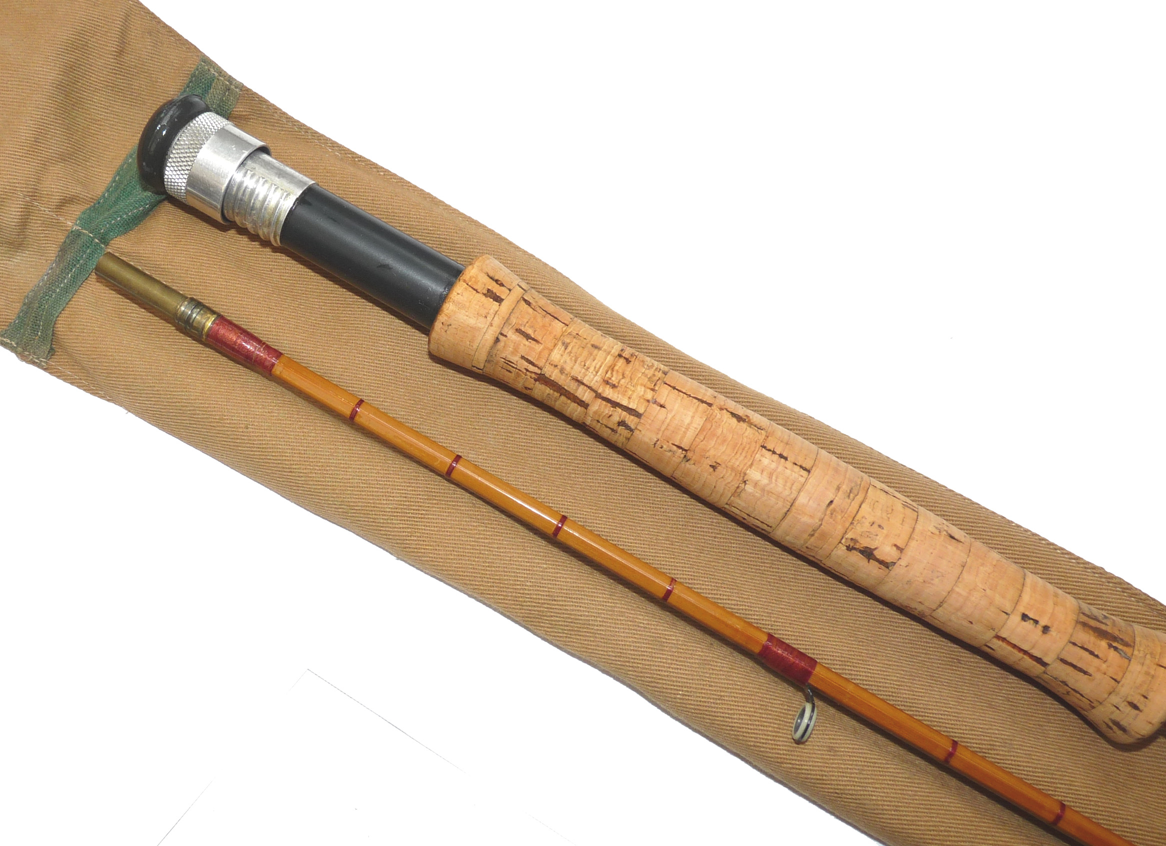 Cambrian Fly Fishers of Wales 8’ 2-piece split cane trout fly rod #5 - Image 2