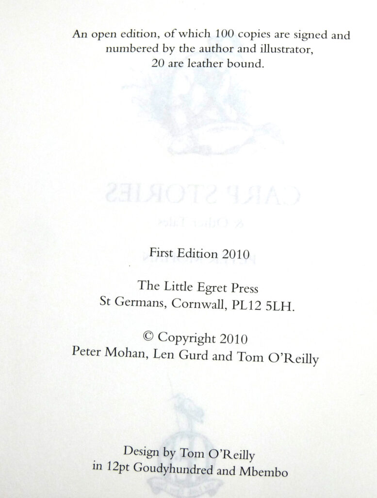 Carp Stories & other tales, Peter Mohan, 2010 open edition, 64/100 signed fishing book - Image 2