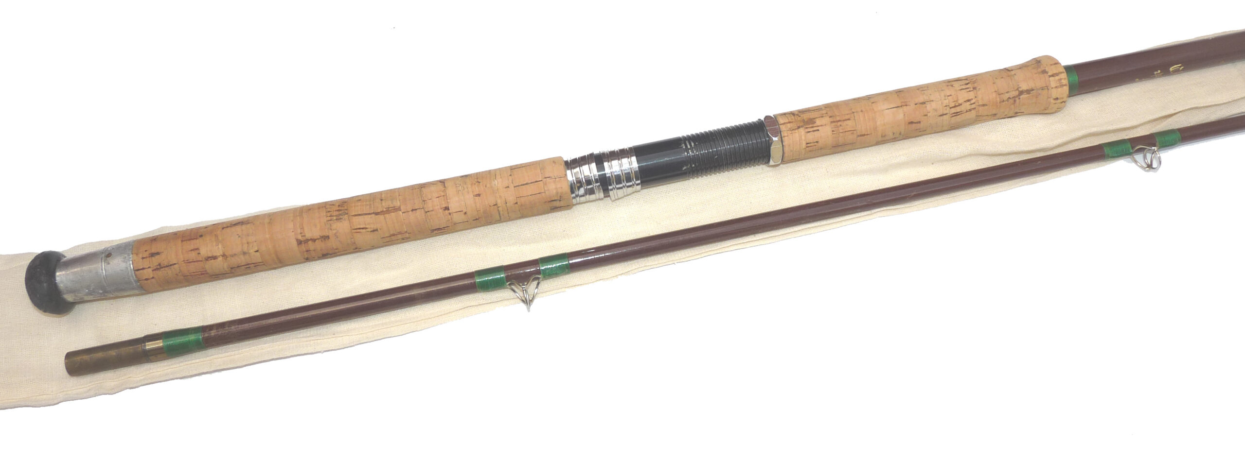 Carter & Son, Royal Exchange, London 8’9”, 2 piece hollow fibreglass spinning rod in fine condition - Image 2
