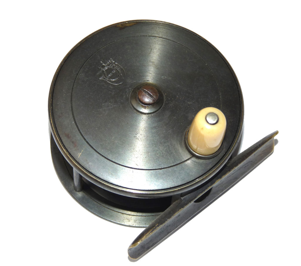 C Farlow & Co. Ltd. London 3” all brass trout fly reel, Holdfast Trademark, best condition c1900 - Image 2