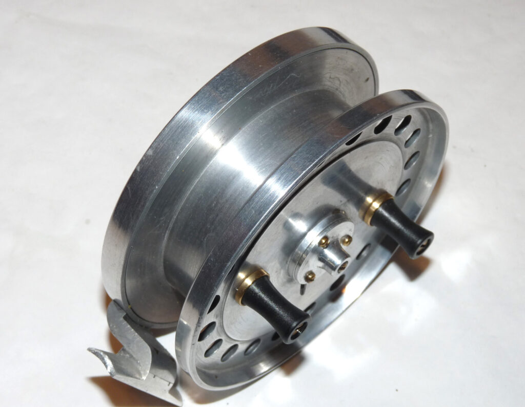 Custom built vintage alloy centrepin trotting reel with c1960? barbel chub and carp - Image 2