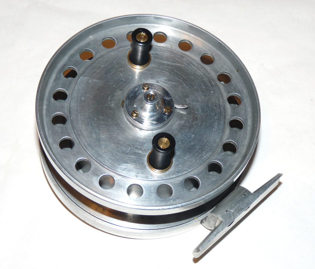 Custom built vintage alloy centrepin trotting reel with c1960? barbel chub and carp