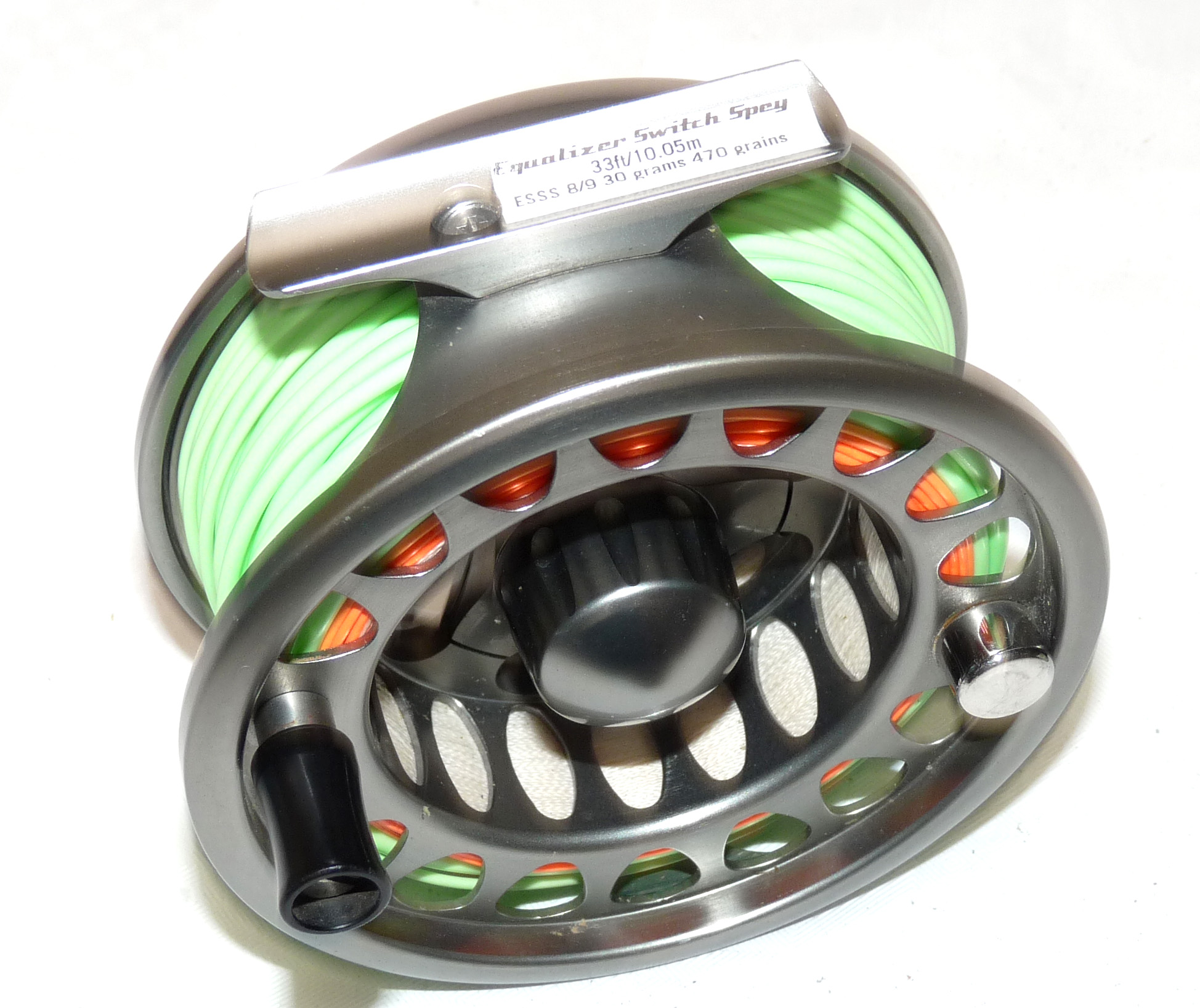 Danielsson L5W6Nine large arbour fly reel with Equalizer Switch Spey line #8/9 and backing - Image 3