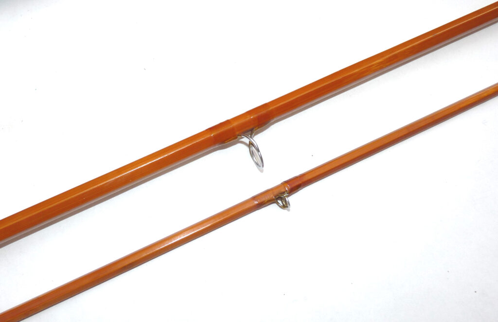 Alternative view of Davenport & Fordham “The Ivens Ravensthorpe Rod” 9’ 4” split cane trout fly rod
