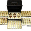 Farlow The Meakin black japanned salmon fly reservoir with 6 pull out trays