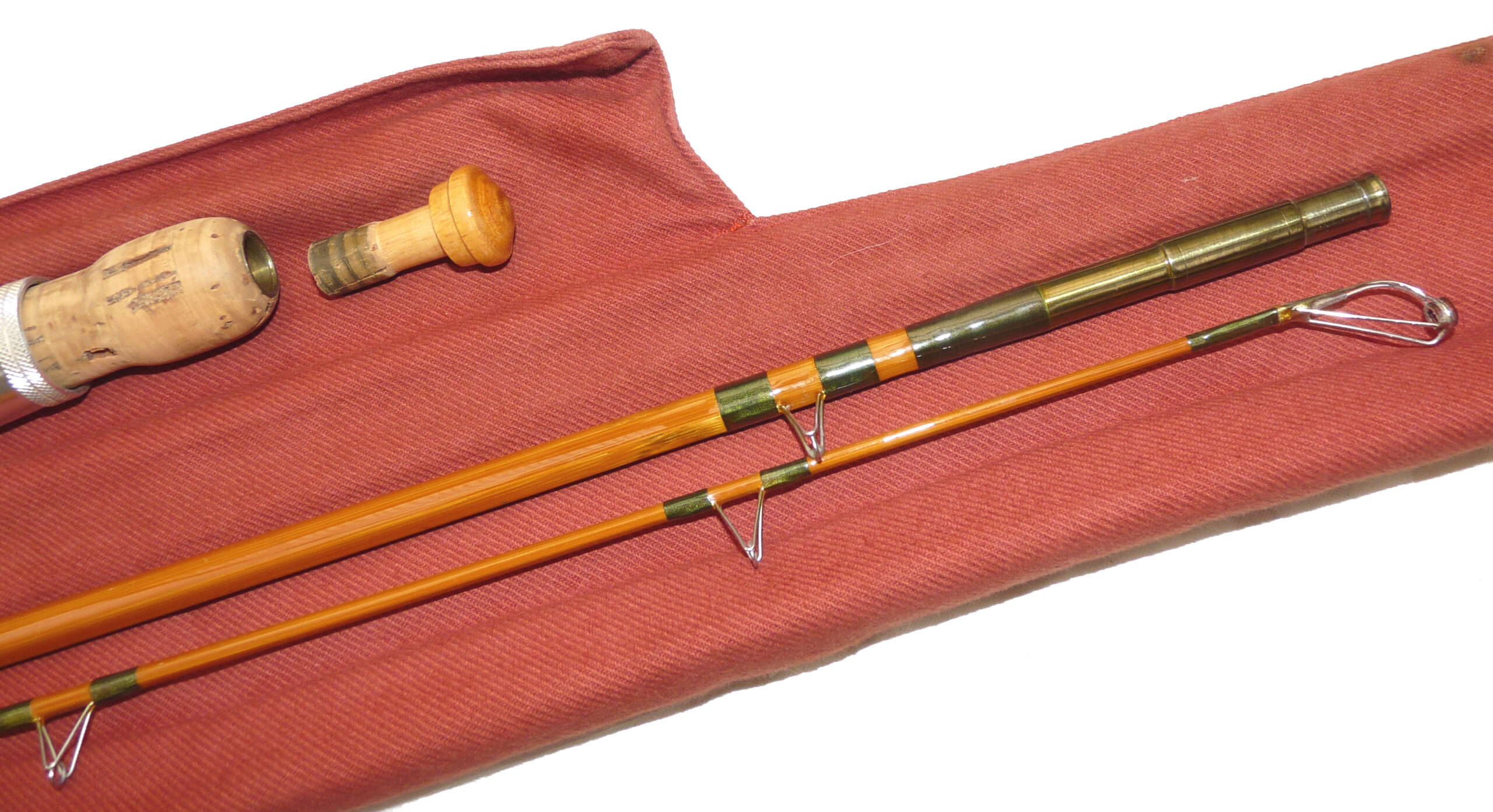 Edward Barder Kennet Perfection 11' 4" two piece with detachable butt split cane fishing rod with bag - Image 3