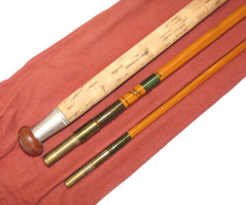 Edward Barder Kennet Perfection 11' 4" two piece with detachable butt split cane fishing rod with bag